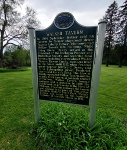Cambridge Junction Historic State Park Walker Tavern Michigan Historical Marker