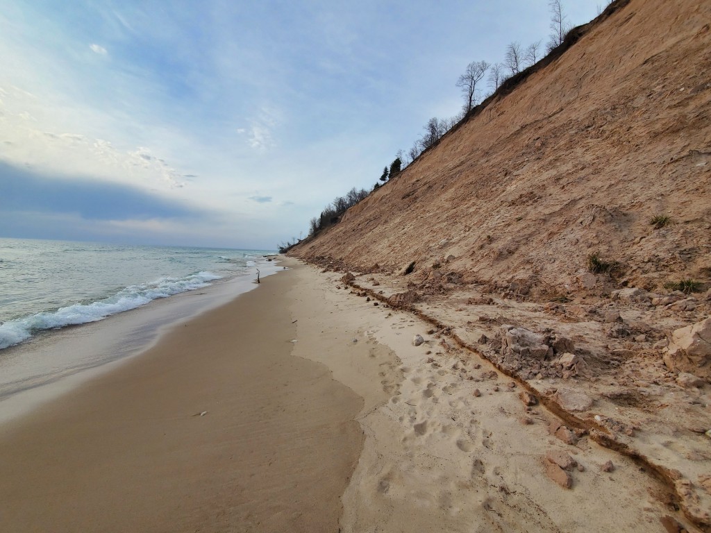 Frankfort Beach Lake Michigan Tall Sand Dunes
