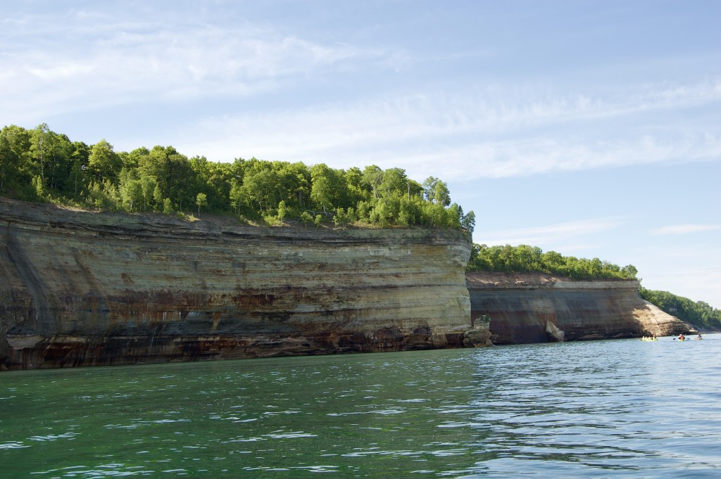 Kayaking Pictured Rocks 2022 Lake Superior Cliffs