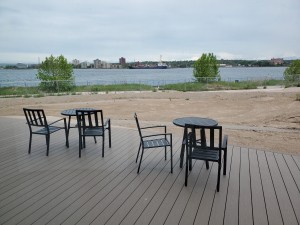 LSSU Center for Freshwater Research and Education Outdoor Deck St. Marys River