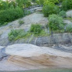 Pictured Rocks Kayak 2022 Close Sandstone Cliff Shoreline