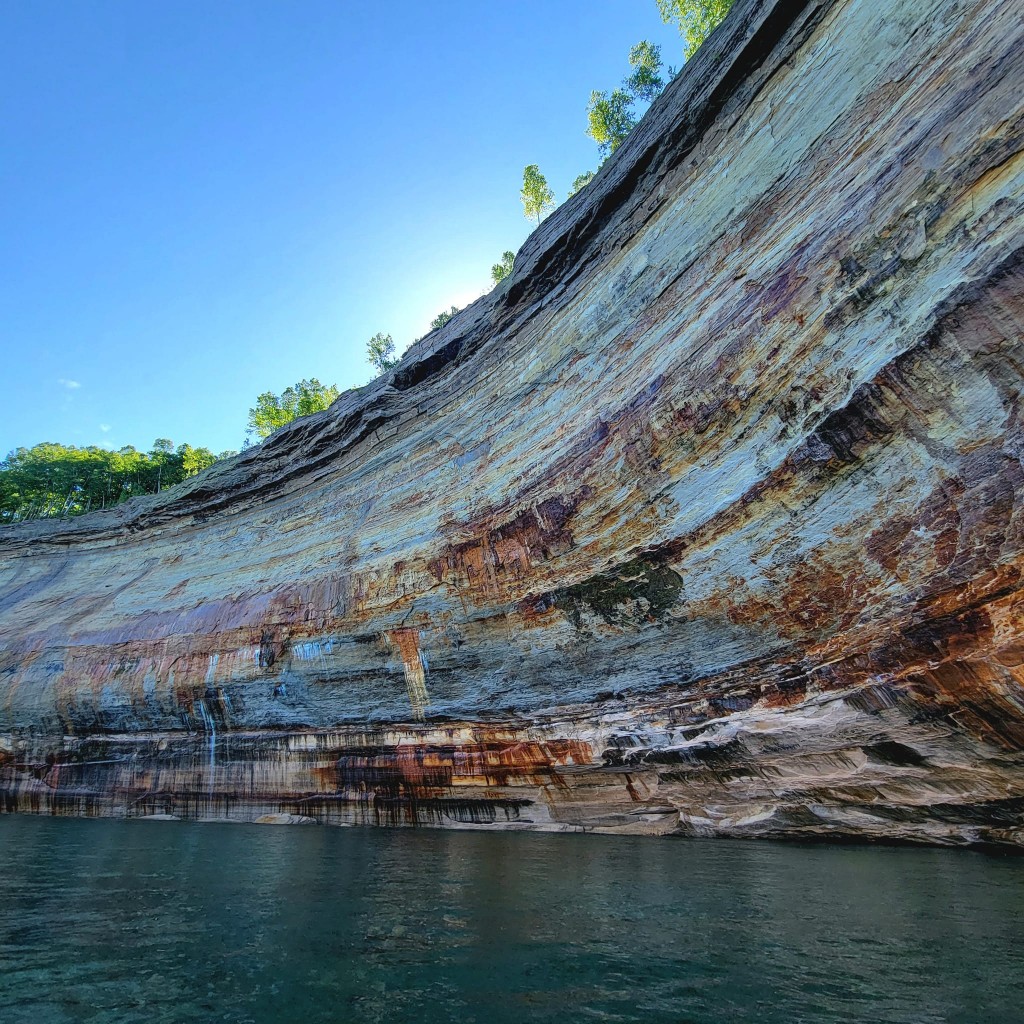 Pictured Rocks Kayak Adventure 2022 Lake Superior Colorful Sandstone Cliffs