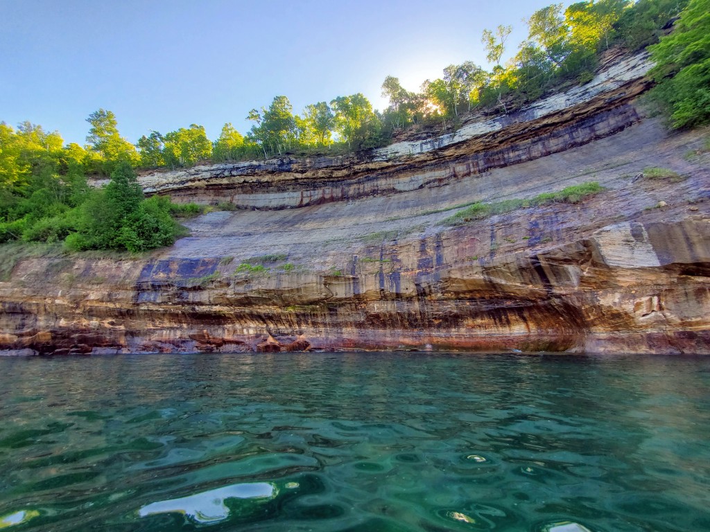 Pictured Rocks Kayak Adventure 2022 Sandstone Cliffs