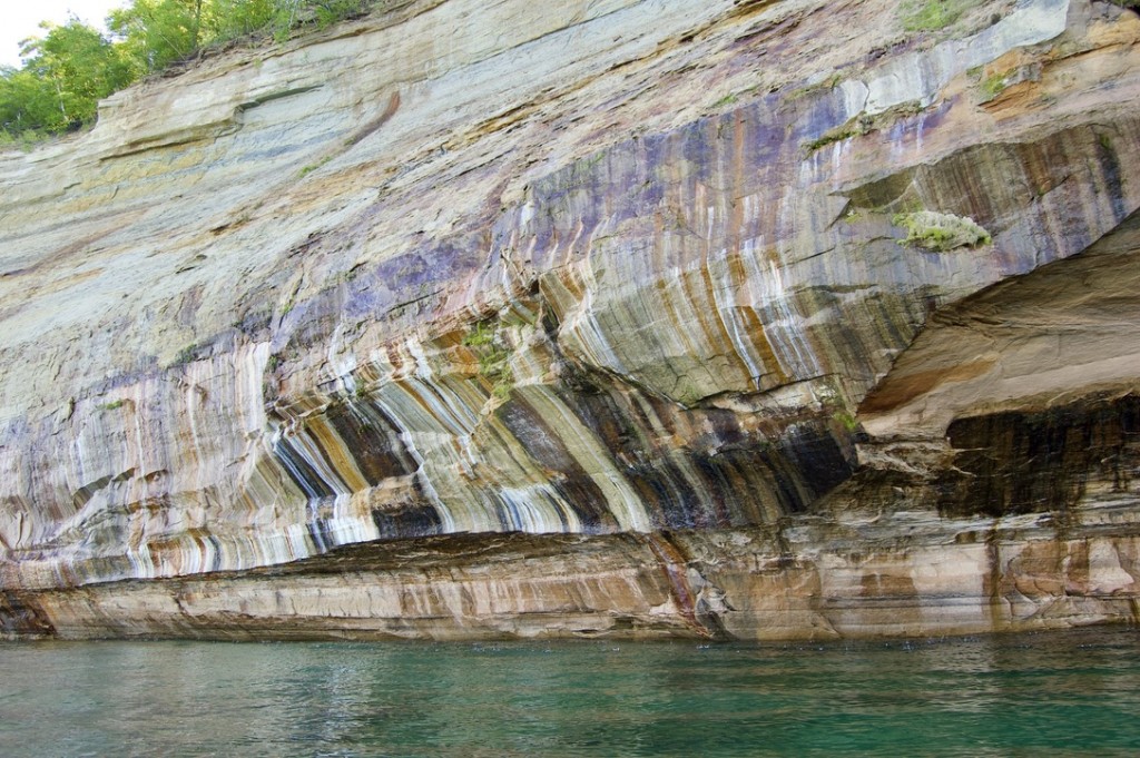 Pictured Rocks Kayak Trip 2022 Detail Sandstone Cliffs