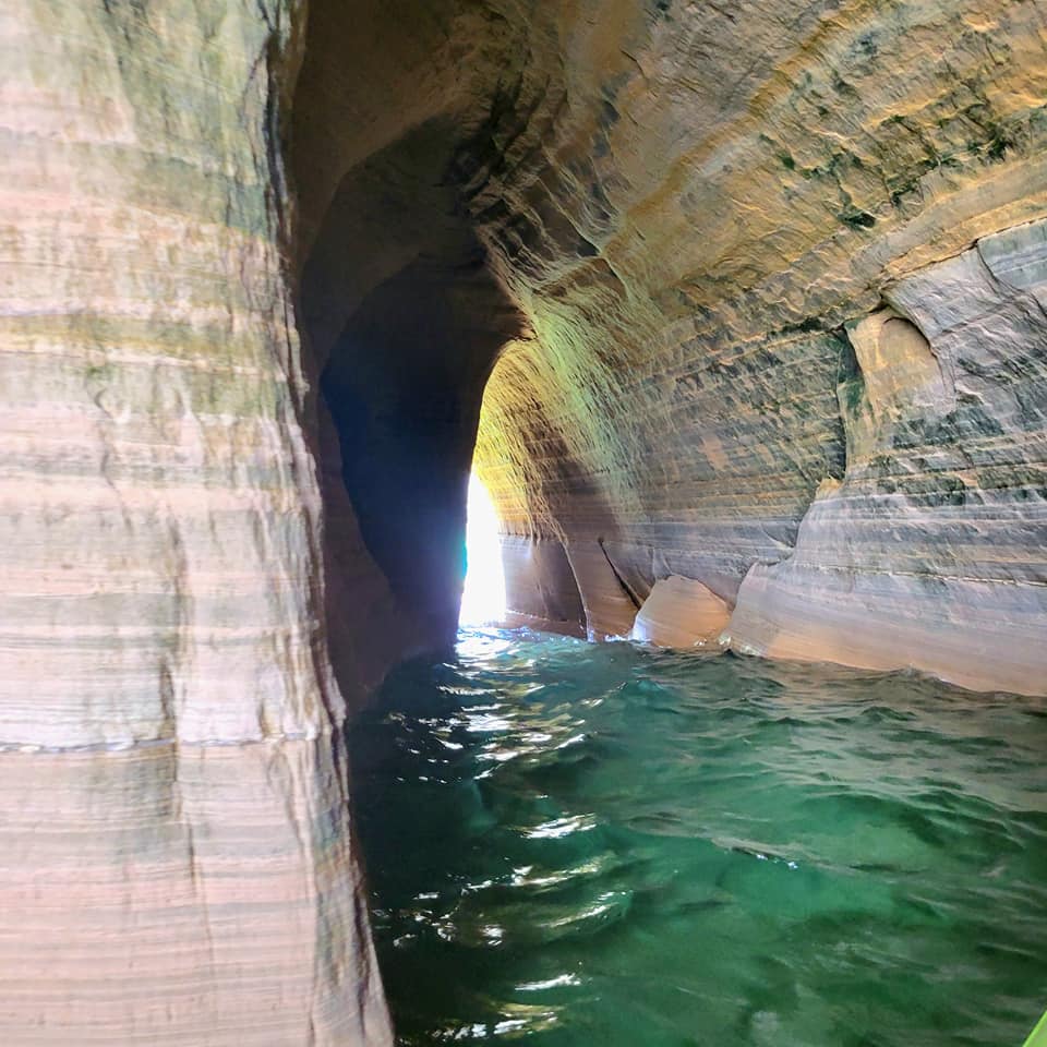 Pictured Rocks Kayak Trip 2022 Inside Miners Castle