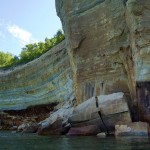 Pictured Rocks Kayak Trip 2022 Rock Formations in Lake Superior