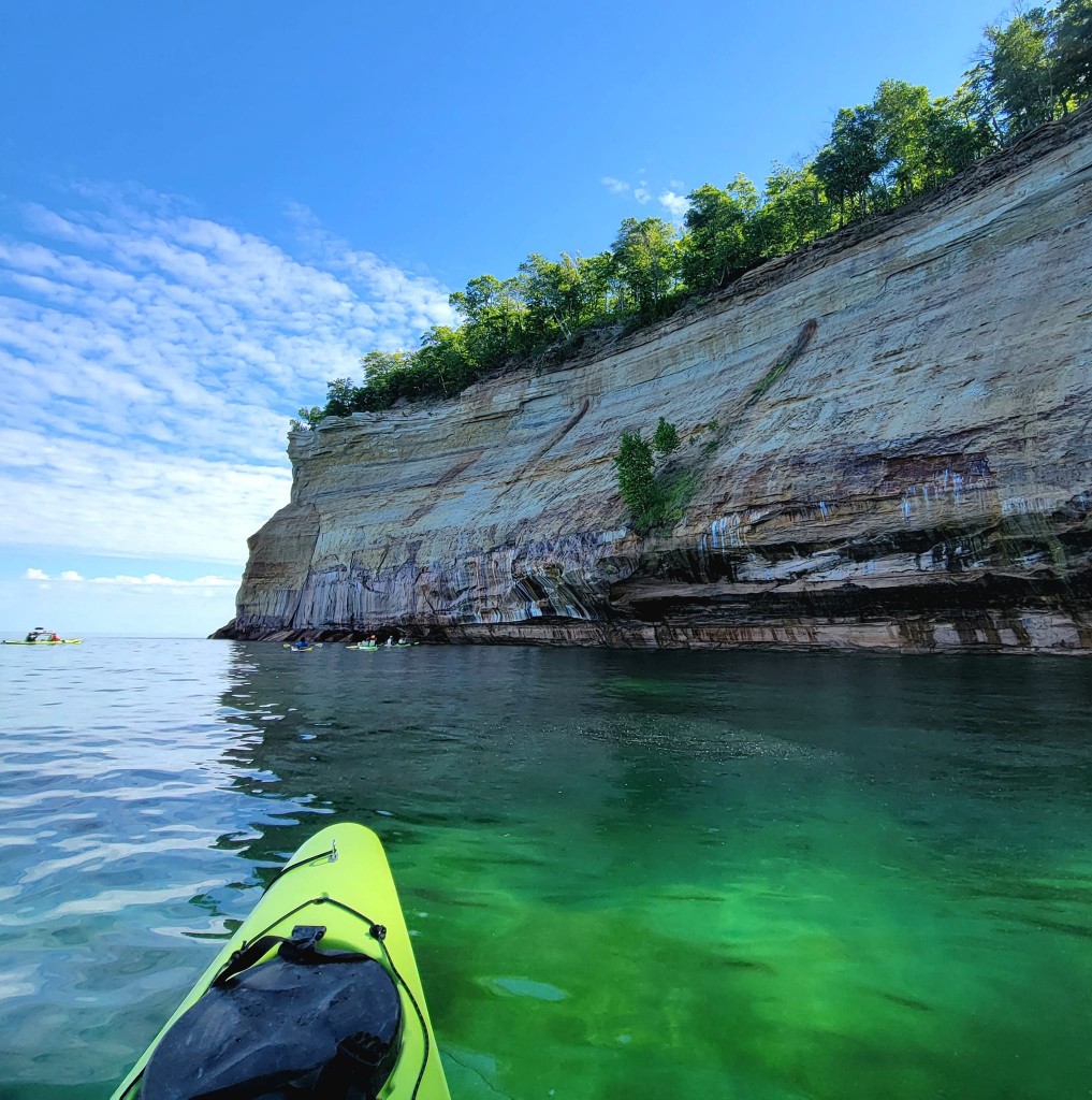 Pictured Rocks Kayak Trip 2022 Sandstone Cliffs Paddling Adventure