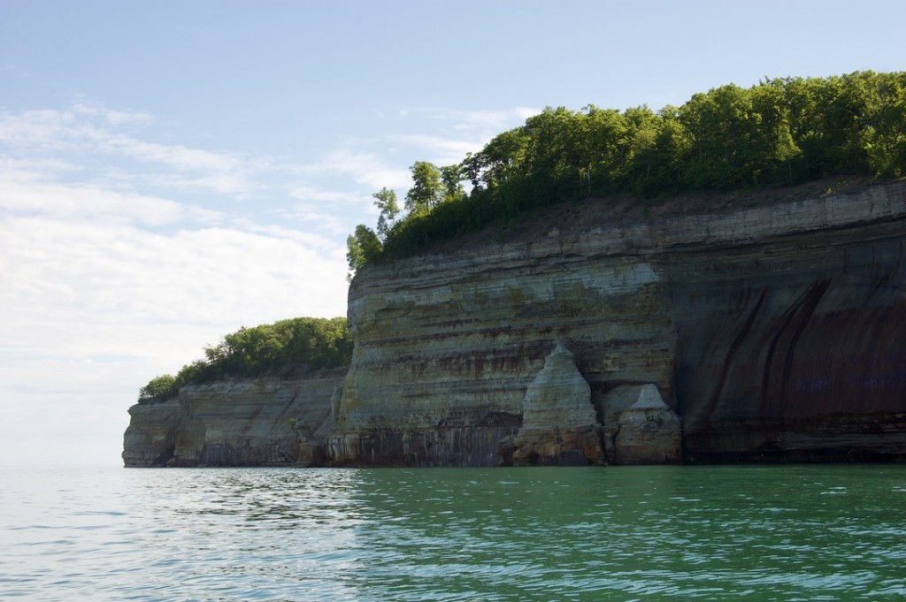 Pictured Rocks Kayak Trip 2022 Tall Cliffs Rock Formations