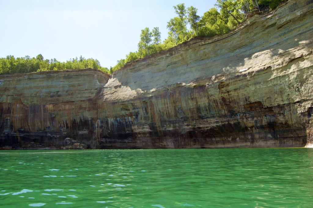 Pictured Rocks Kayak Trip 2022 Tall Sandstone Cliffs
