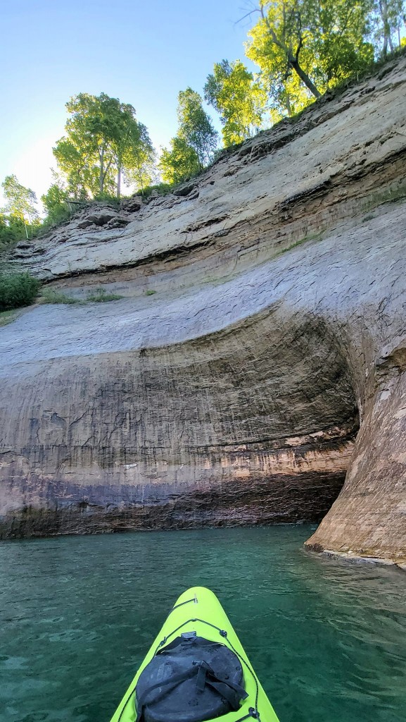 Pictured Rocks National Lakeshore Kayak Trip Small sea Cave 2022