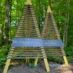 Michigan Legacy Art Park Entrance Sign Crystal Mountain