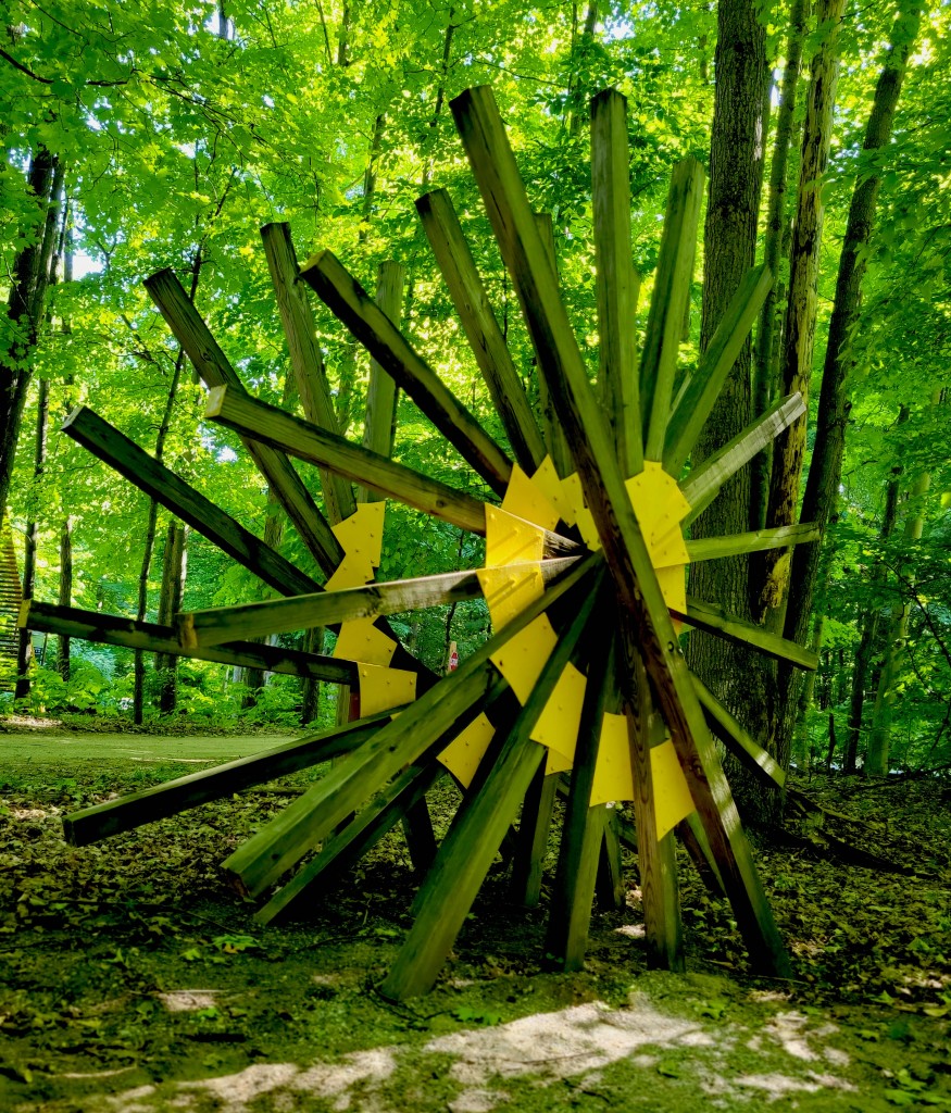Michigan Legacy Art Park Sawpath Sculpture David Barr