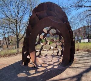 Enspire Sculpture Traverse City Michigan Lay Park