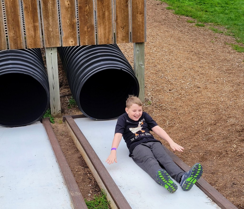 Lewis Adventure Farm & Zoo Black Tube Slides