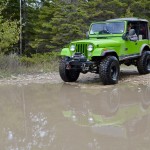 Drummond Island 2022 Nates CJ7 jeep reflection