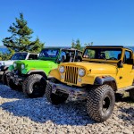 Drummond Island 2022 Three Jeeps Shale Rock Beach
