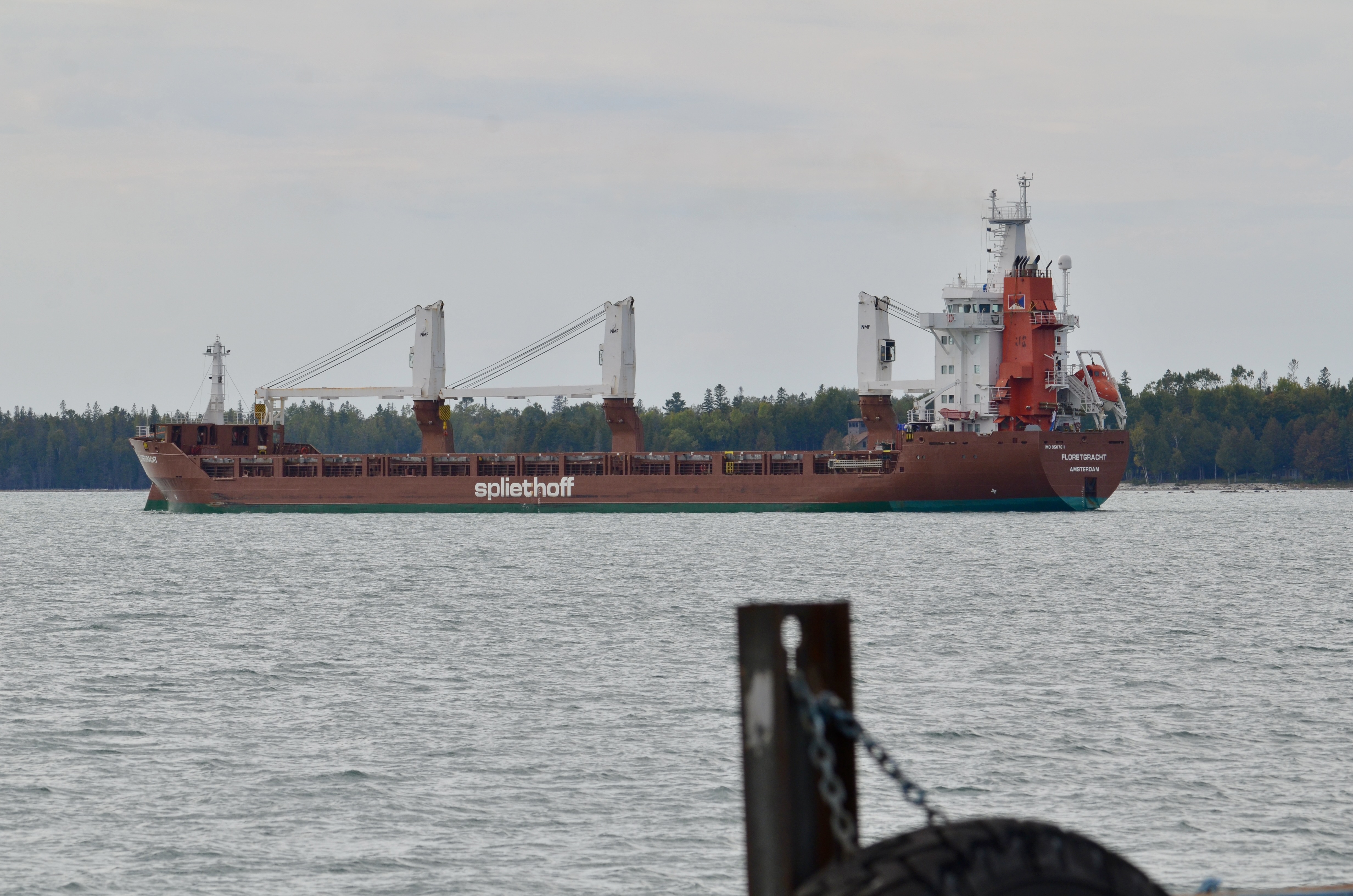 Drummond Island Michigan Freighter Watching