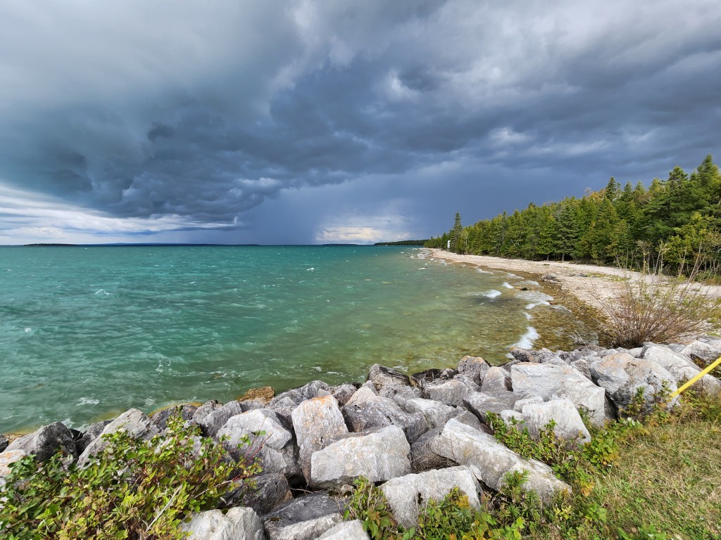 Drummond Island Michigan Storm Coming Lake Huron