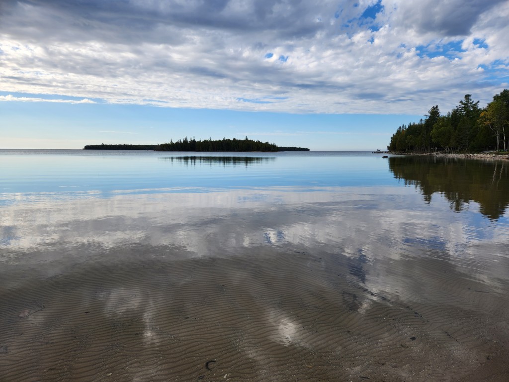 Drummond island 2022 lake huron reflection