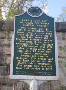 Hudson Railroad Bridge Michigan Historical Marker