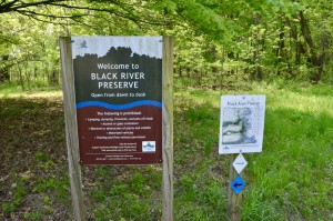 Black River Preserve South Haven Trailhead Sign
