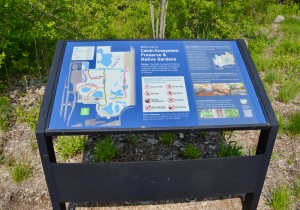 Calvin Ecosystem Preserve Native Gardens Map Sign