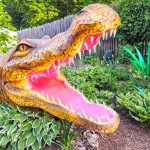 John Ball Zoo Lantern Festival 2023 Crocodile Close Up
