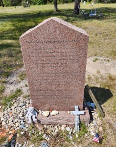 Pere Cheney Cemetery Headstone Michigan Haunted