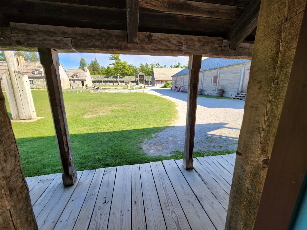 Colonial Michilimackinac Fort Porch View