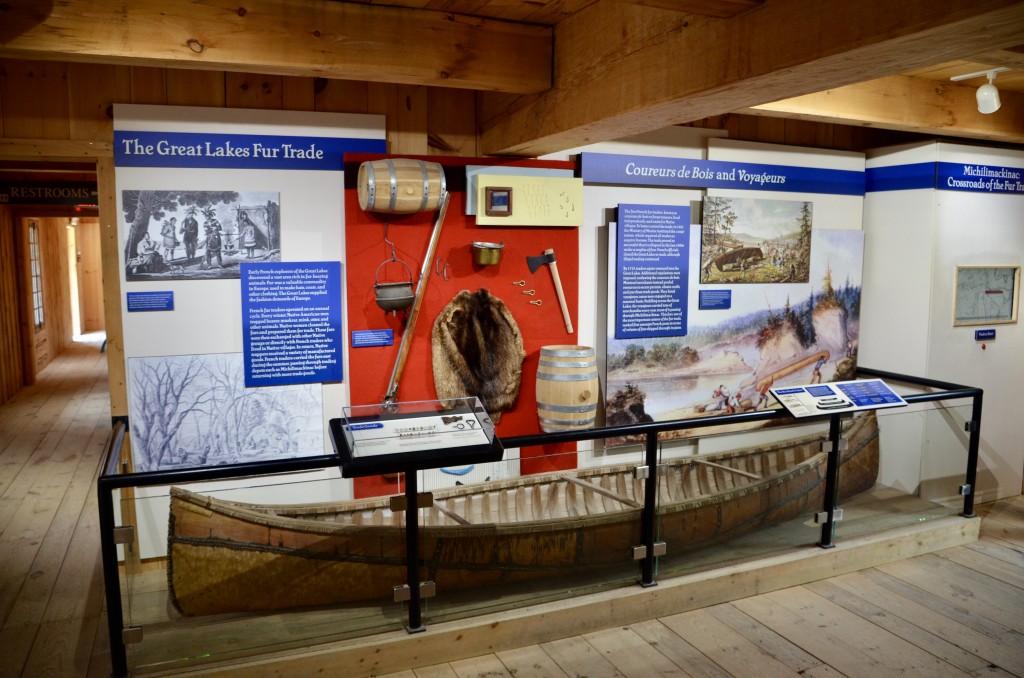 Colonial Michilimackinac French Canoe Exhibit