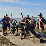 Colonial Michilimackinac Guns Across the Straits Cannon Group Shot 2023