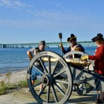 Colonial Michilimackinac Guns Arcoss the Straits Cannon Loading