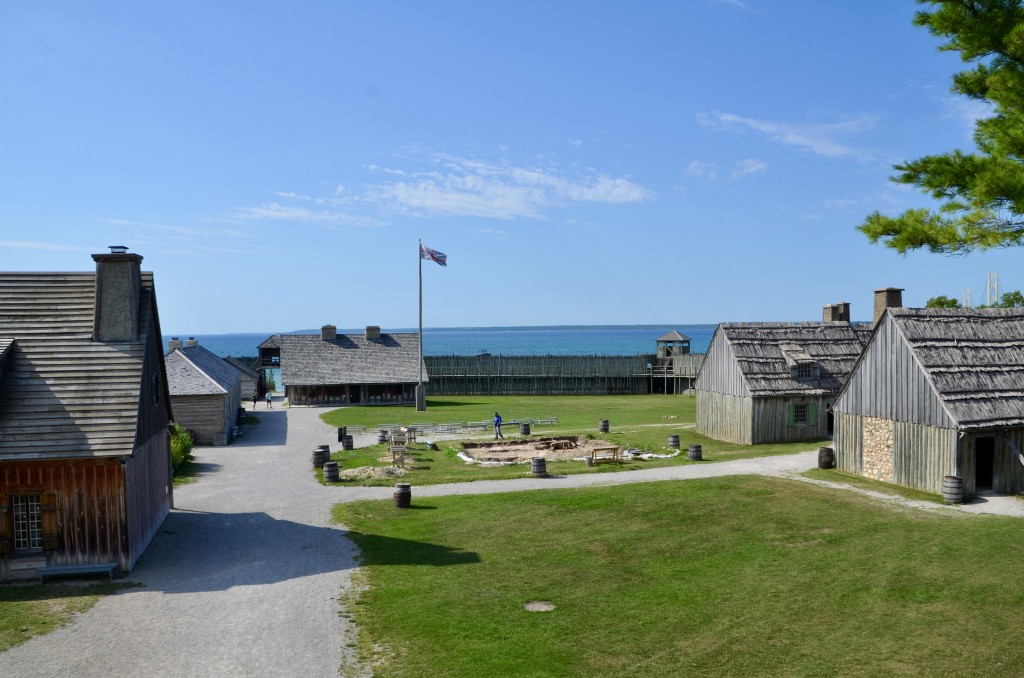 Colonial Michilimackinac Michigan Fort View