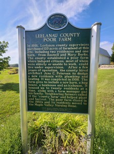 Leelanau County Poor Farm Barn Michigan Historical Marker 1