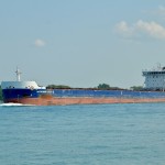 Captain Henry Jackman heading up the St. Clair River - July