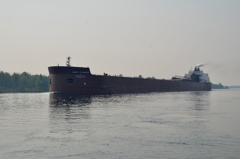James R. Barker approaches Rotary Park in Sault Ste. Marie