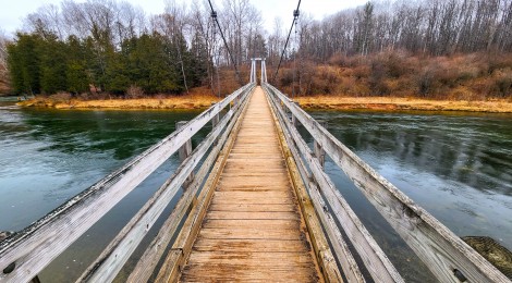 Michigan Trail Tuesday: Cross The Little Mac Bridge on the Manistee River Trail