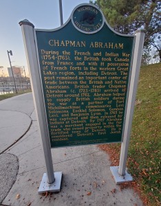Chapman Abraham Michigan Historical Marker Detroit Milliken State Park