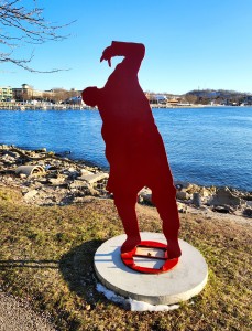 Grand Haven Linear Park Sculpture Red Sauve