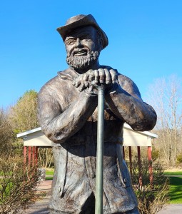 Verlen Kruger statue Portland Michigan 2024