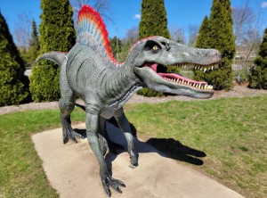 WMU Dinosaur Park Spinosaurus Close Up Western Michigan University