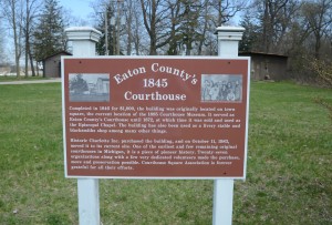 1845 Eaton County Courthouse Information Sign