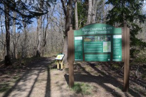 Ross Coastal Plain Marsh Preserve Trailhead Sign
