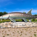 Michigan Roadside Attractions: Indian River Sturgeon Sculpture