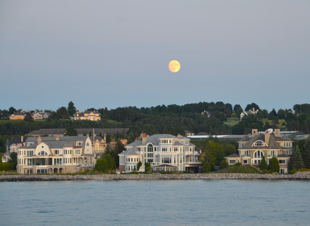 Petoskey Sunset Cruise Buck Moon over Bay Harbor MI